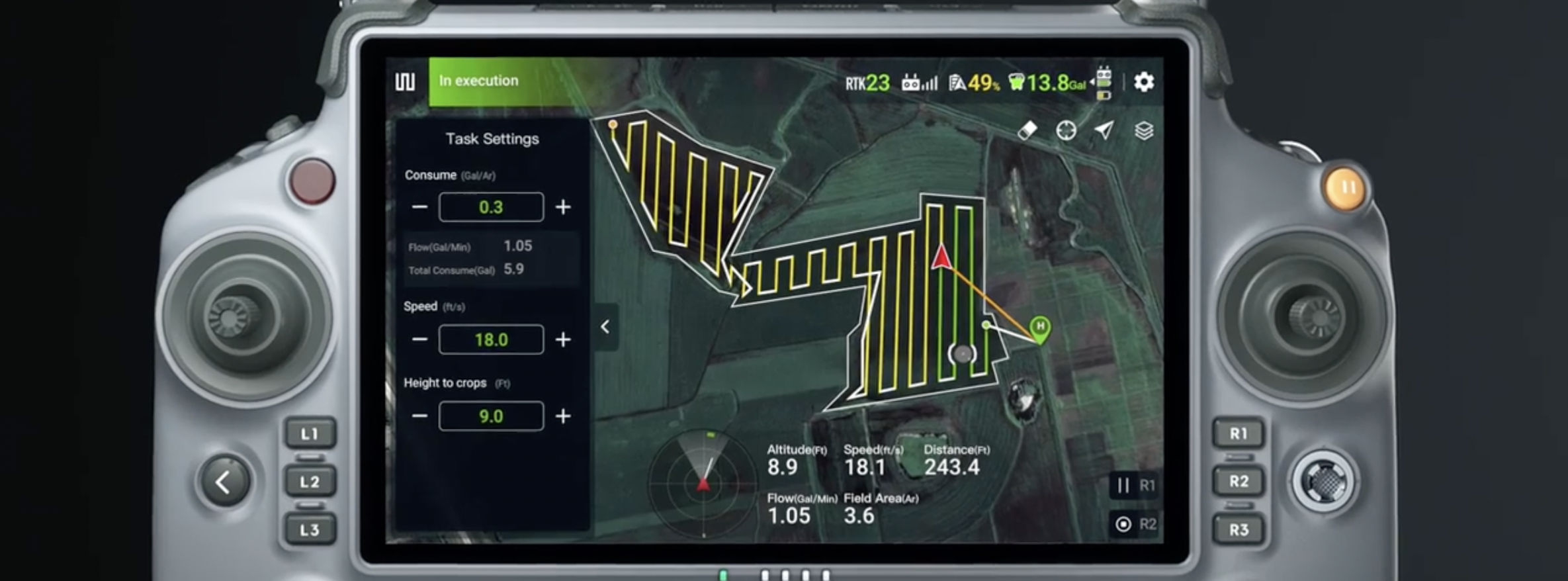 agricultural drone spraying | aerial broadcasting