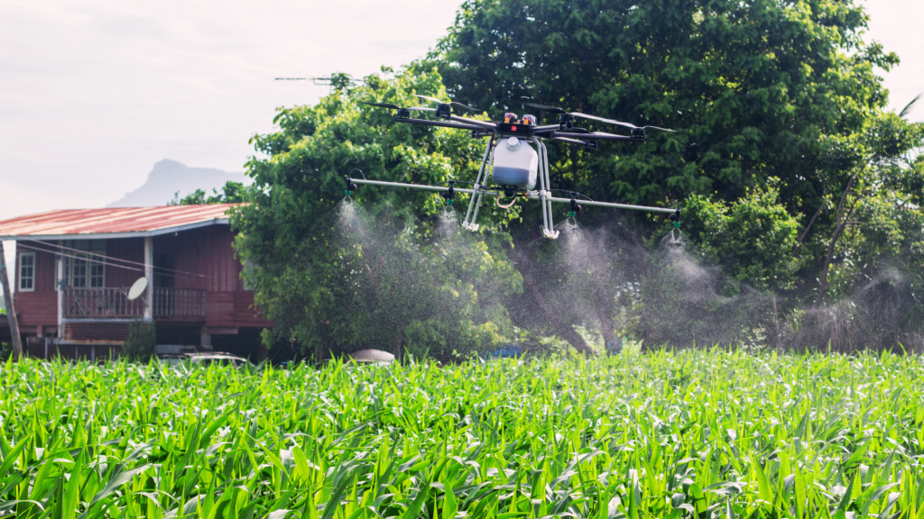 Agricultural Drone Spraying in Illinois